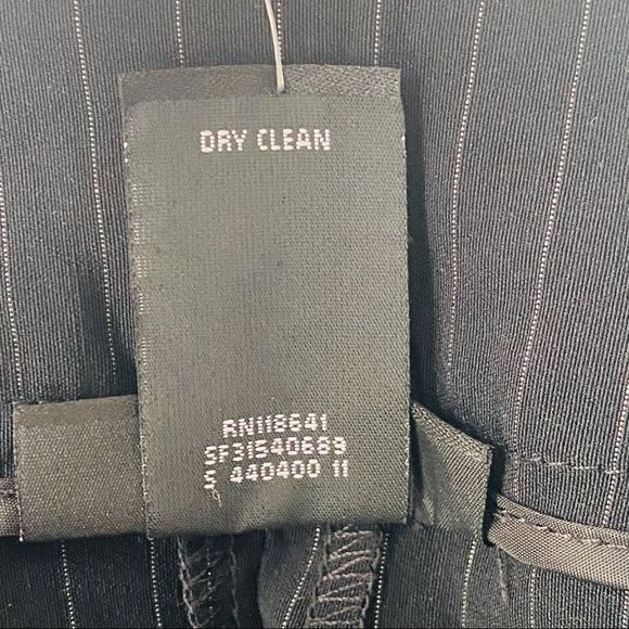 Lane Bryant Zip Front Pinstripe Flare Leg Trousers Sz 24 - Picture 4 of 9